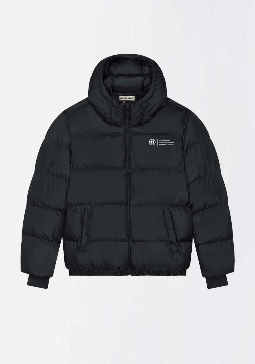 DOUDOUNE NOIRE COURTE "THE LABEL"