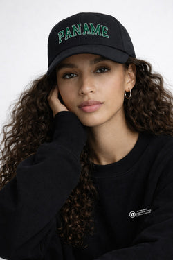 CASQUETTE NOIRE BASEBALL "PANAME"