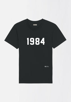 T-SHIRT NOIR OVERSIZE "1984"