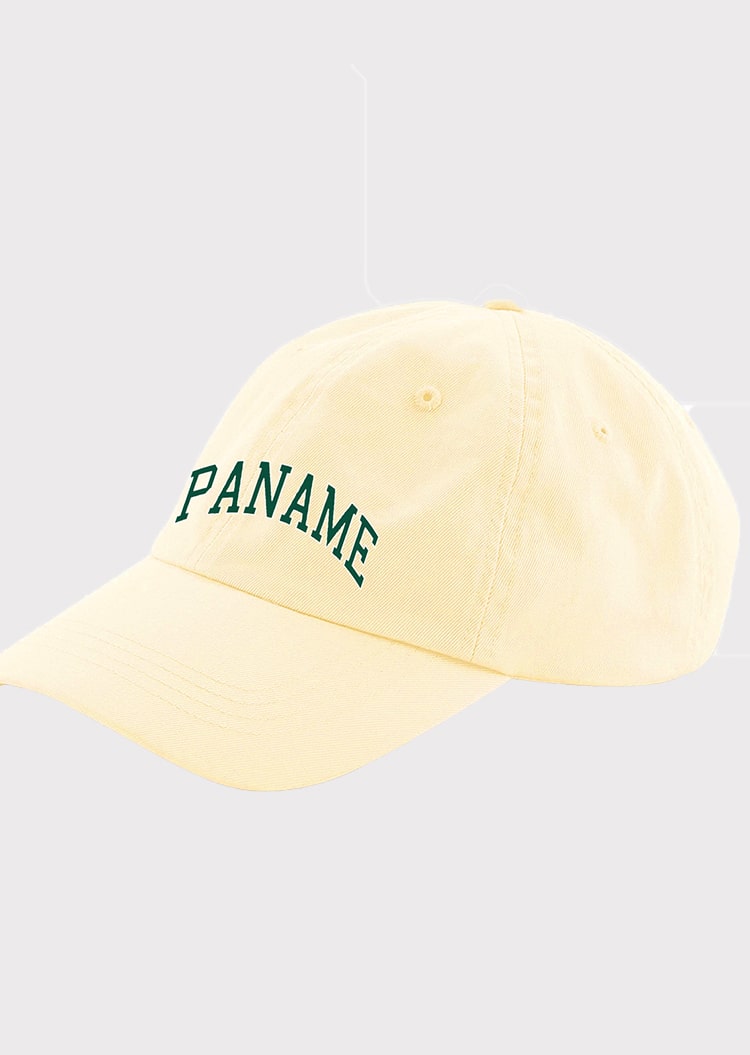 CASQUETTE JAUNE BASEBALL PASTEL "PANAME"