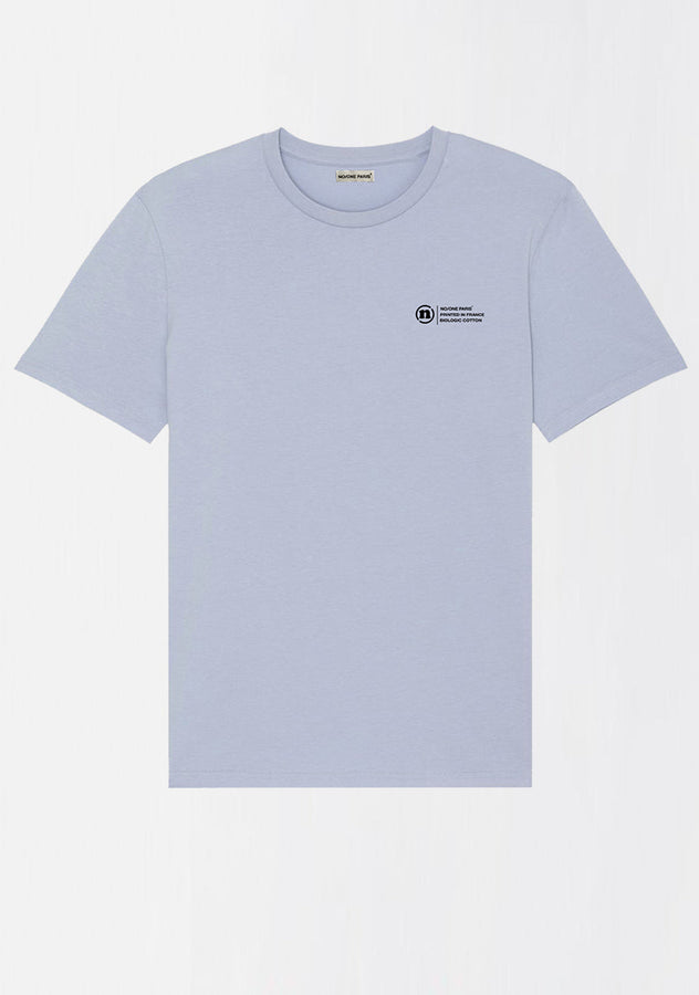 T-SHIRT BLEU PASTEL "THE LABEL"