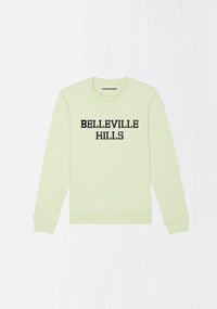 SWEATSHIRT "BELLEVILLE HILLS" TYPO NOIRE