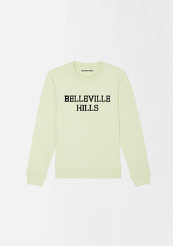 SWEATSHIRT "BELLEVILLE HILLS" TYPO NOIRE