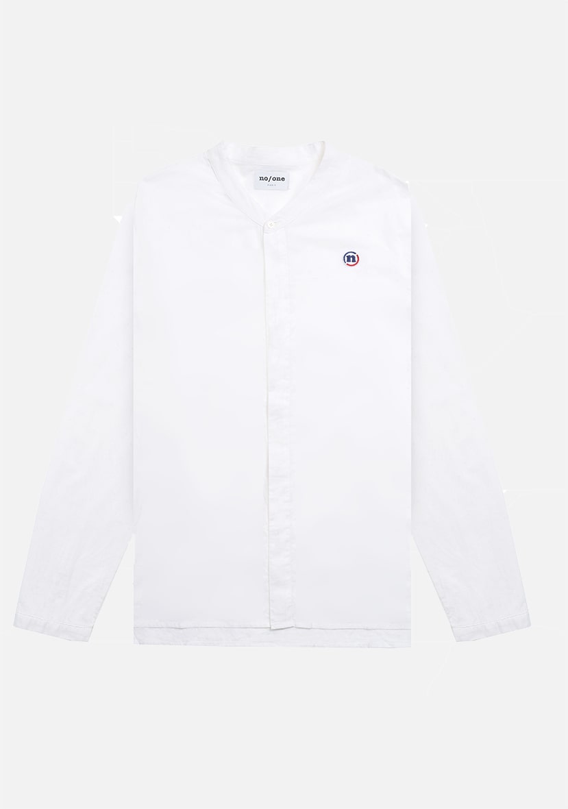 CHEMISE BLANCHE COL MAO