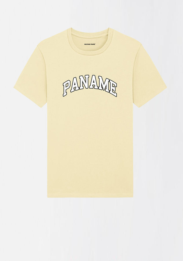 T-SHIRT PASTEL "PANAME" BLANC COLLEGE - NO/ONE Paris